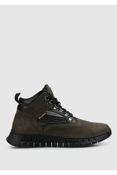 Bulldozer Khaki Leather Men's Boots