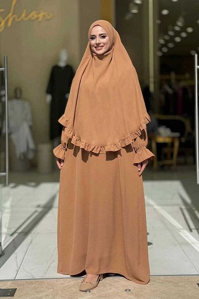 Bym Fashion Prayer Dress with Souffle 6034 Mink
