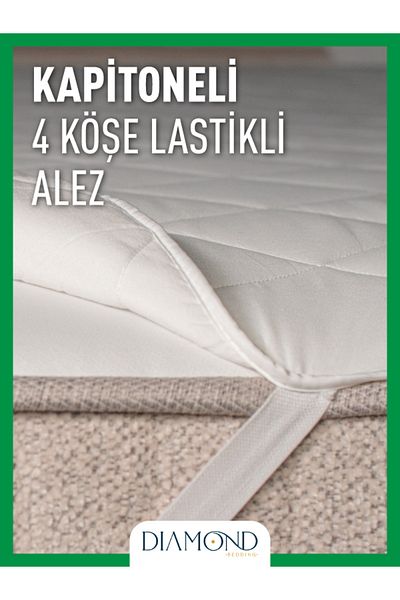 YASÜ Quilted Corners Elastic Mattress Protector Sleeping Pad Silent Mattress Home Hotel 4 Corner Fitted Sheet