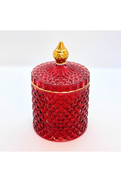 Tırtıl Home Züccaciye Cam Kapaklı Şekerlik