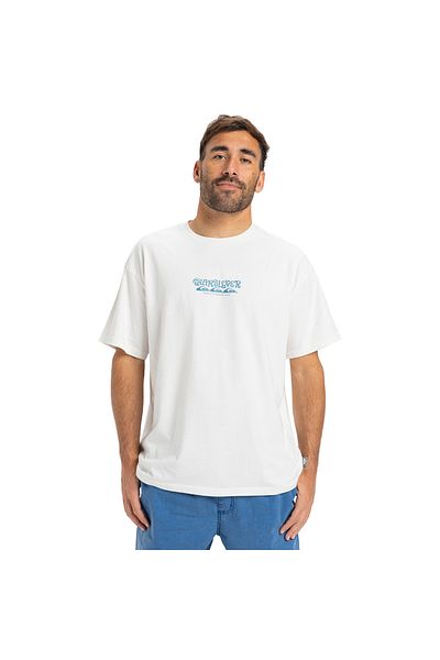 Quiksilver Ανδρικό λευκό μπλουζάκι Hw Tree Connection Eqyzt08034-wbk0