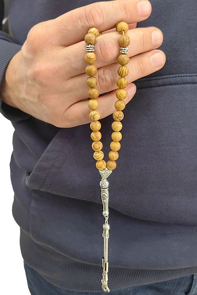 Chavin Brown Jasper Stone Natural Stone Rosary Ev87