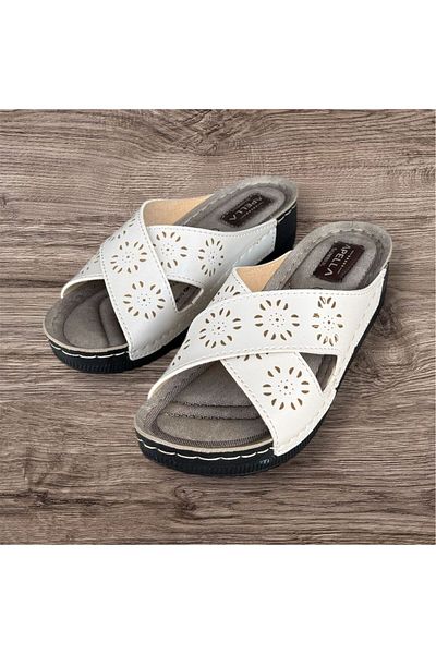 Apella Women's Orthopedic Sole Stitched Lightweight Mother's Slippers