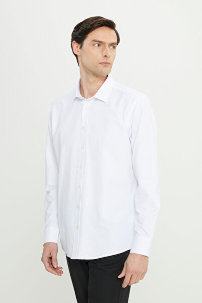 ALTINYILDIZ CLASSICS Ανδρικό πουκάμισο με κανονική εφαρμογή, κλασικό πέτο με κανονική εφαρμογή