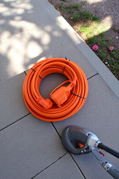 Badem10 Uzatma Kablosu 10 Metre 3x2.5 Mm Kapaklı Monofaze Ev Tipi Topraklı Cca Kablolu Tekli Grup Fiş Priz