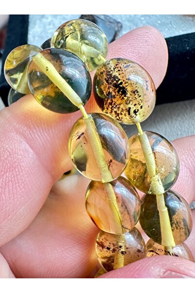 Damla Kehribarcılık 3..4 sinek Fosilli damla kehribar