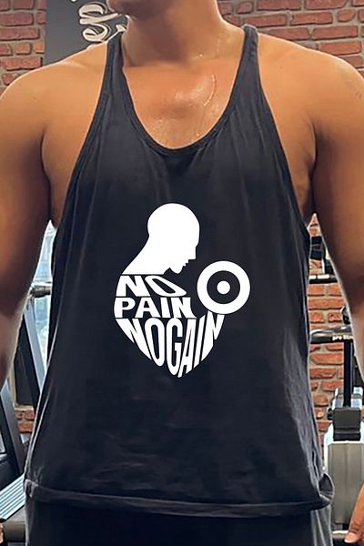 BLUU Manpower Gym Fitness Tank Top Athlete's Tank Top