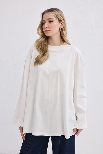 KADRİYE BAŞTÜRK Vanille Cotton Blouse Ecru