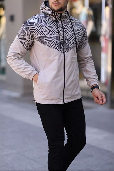 CVS Unisex Αδιάβροχο με επένδυση με κουκούλα - Μπεζ