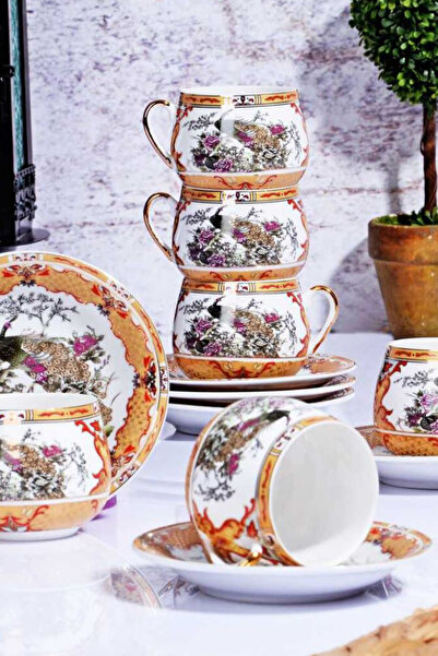 Home Porcelain Chubby 6-Piece Coffee Cup Set