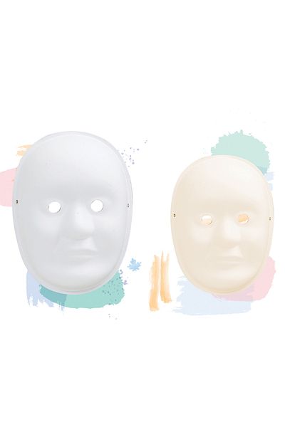 VİVA Puti Paintable Cardboard Mask Fat Face