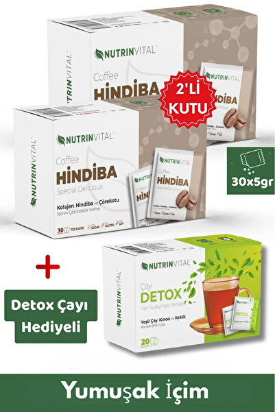 NUTRINVITAL İkili Paket Hindiba Kahvesi (DETOX ÇAYI HEDİYELİ)