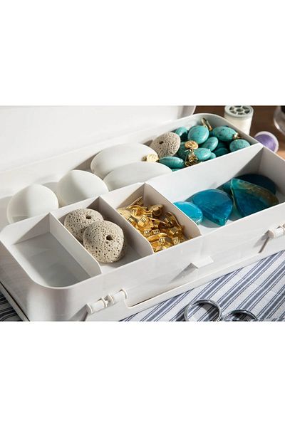 M.C Coco Gaten Organizer Box Soft Ecru - 21X12,5X4,5 cm