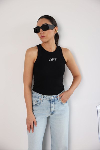 My Blog Black - Silver Halter Neck Off Silvery Embroidered Undershirt - 231055