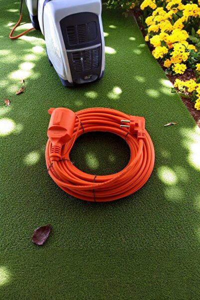 Badem10 Uzatma Kablosu 10 Metre 3x2.5 Mm Kapaklı Monofaze Ev Tipi Topraklı Cca Kablolu Tekli Grup Fiş Priz