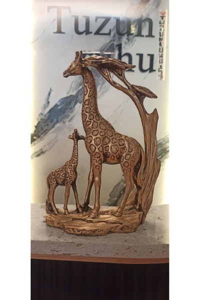 Tuzun Ruhu YAVRUSUYLA BERABER ZÜRAFA BİBLOSU DEKORATİF OBJE