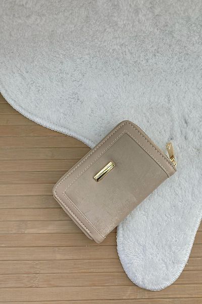 Mazel Design Suede Women's Wallet Zippered Card Holder Stylish and Multi-Compartment Design