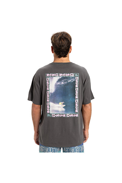 Quiksilver Gh Qs Sunrise Bowl Men Gray Casual Style T-Shirt Eqyzt08022-Krp0