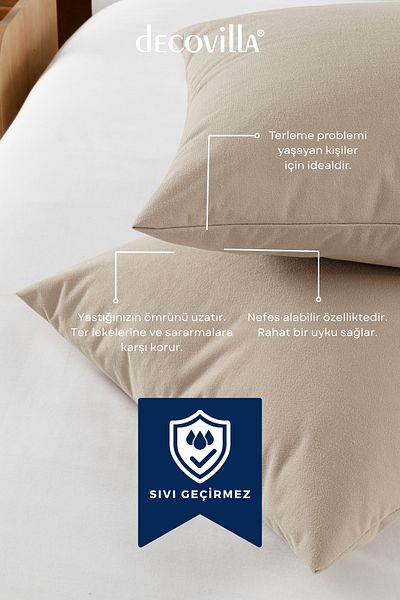 Decovilla Micro perne cu fermoar 50x70 rezistente la lichide