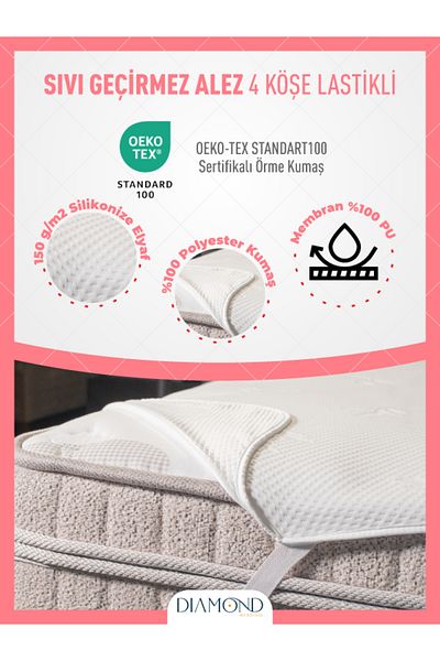 YASÜ Liquid Waterproof Longlasting Protective Bed Sheet with 4 Corners