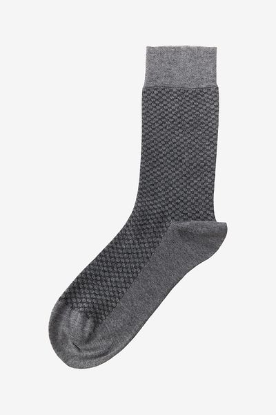 ALTINYILDIZ CLASSICS Men's Grey-Black Patterned Single Socks