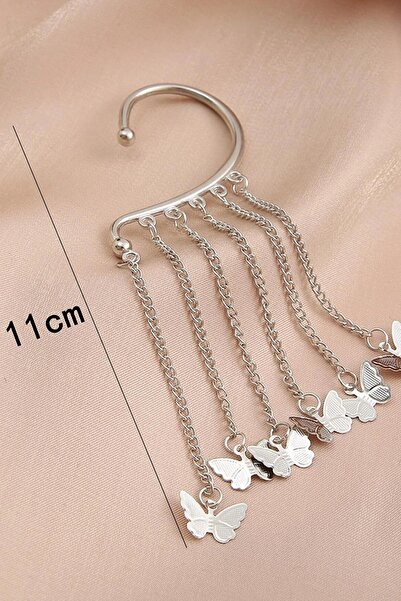 New Obsessions Kulak Deliği Gerektirmeyen Kelebek Ear Cuff Küpe
