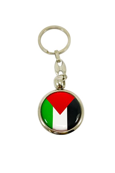 biuti Breloc cu steagul Palestinei, cu două fețe bombate