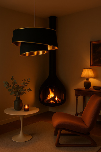 Vivido Abajur Altın Varaklı Orion Gold Avize