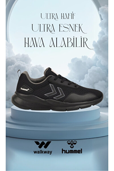 hummel Mntr Unisex Siyah Spor Ayakkabı Hafif Esnek Siyah Yazlık Sneaker