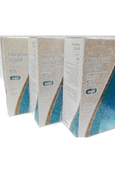 Dar Al Dawa هيرجرو ٥٪ مينوكسيديل، عبوة تكفي لمدة ٣ أشهر (٣ زجاجات × ٥٠ مل)