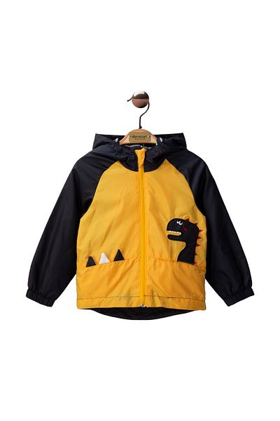 Verscon Children's Hooded Zipper Closure Waterproof Raincoat