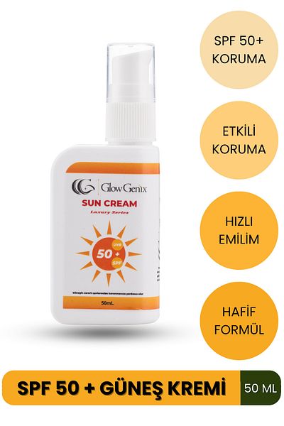 Glow Genix Glowgenix Mini Spf 50 |   High Protection for Hands and Face |   Uvb - Uva Protected Sunscreen |   50ml
