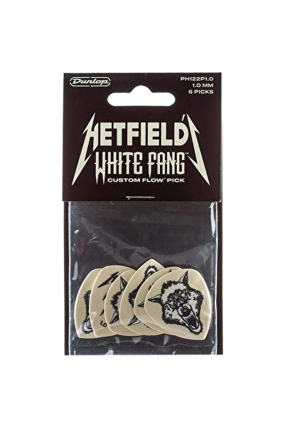 DUNLOP Jim Dunlop PH122P100 James Hetfield Whitefang 6'lı Paket Pena (1.00 mm)