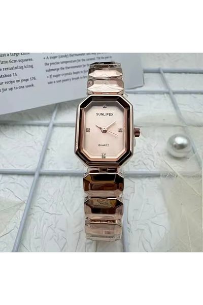 Forsining Sunlifex Women Wrist Watch Copper Color