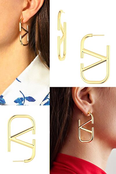 AURRARİ Altın Kaplama Vltn Küpe