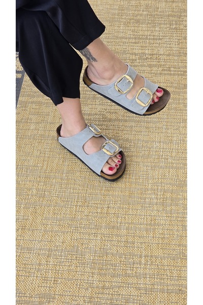 Melinta Shoes Melinta Women's Arizona Buckle Slippers