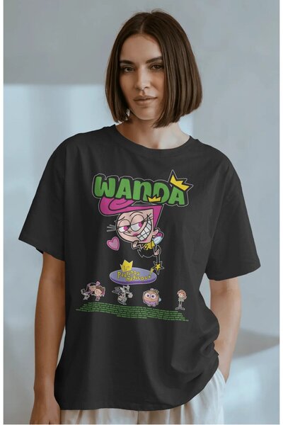 CNGZSHOP تي شيرت واندا مطبوع للزوجين، تي شيرت كبير الحجم للزوجين بطابع كرتوني