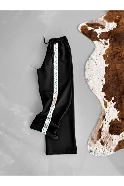 JANES Two Thread Fabric Stripe Bottom Tracksuit - Black