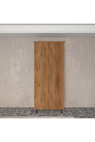 RENAZZO Softwood Ceviz Kapaklı Gardırop