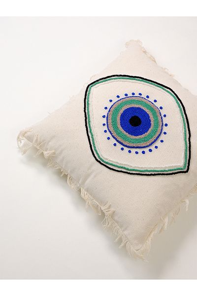 Galia Tasarım Κάλυμμα μαξιλαριού με φούντα Bohemian Eye Figured Punch