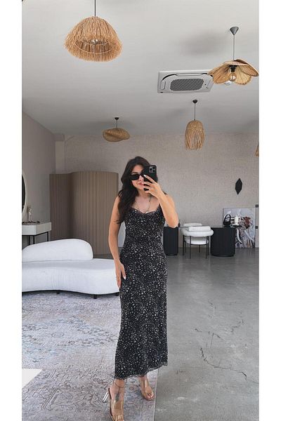 Buket Teke Rochie de degaje cu model leopard negru