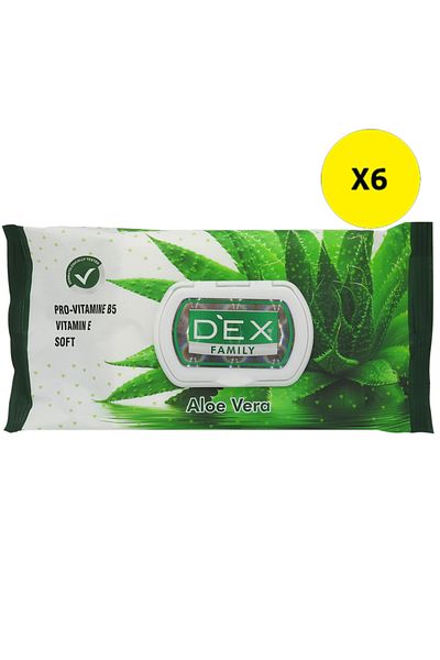 Dex X6-DEX SERVETELE UMEDE 72BUC ALOE VERA
