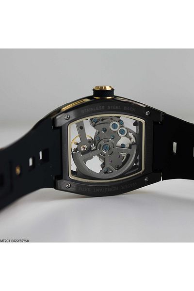 MICHAEL TOMMY Mt20313Gsyssy Automatic Men's Wrist Watch with Silicone Cord