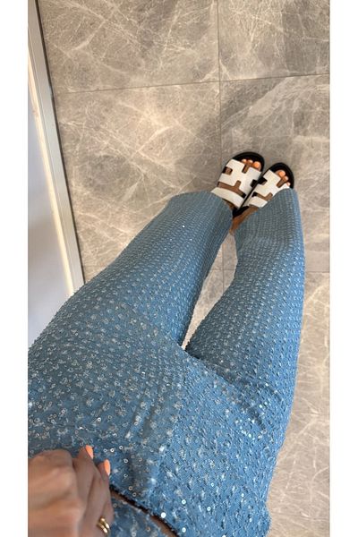 My Blog Blaue Jeans mit Pailletten