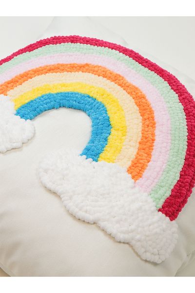 Galia Tasarım Κάλυμμα μαξιλαριού Velvet Cloud Rainbow Punch