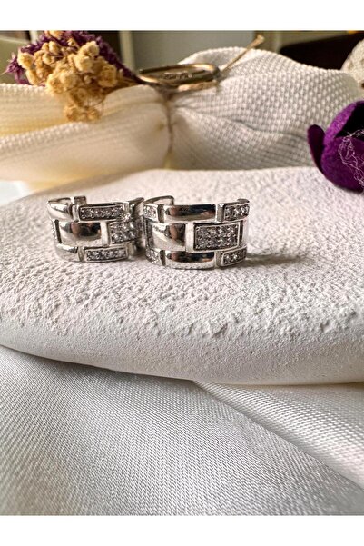 H&S AKSESUAR KALIN ZİRKON TAŞLI KÜPE