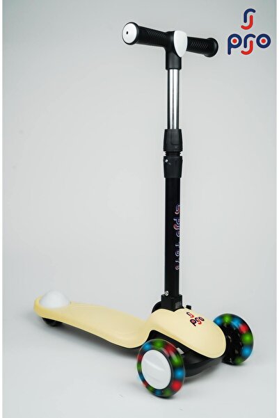 PRO Toys Işık/Ledli Üç Teker Yükseklik Ayarlanabilir ve Katlanabilir Fren Sis...