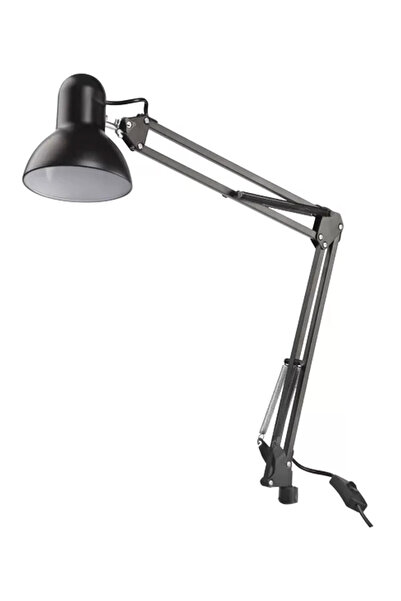 Genel Markalar Mengeneli Siyah Masa Lambası – Metal Gövdeli Sabit Aydınlatma