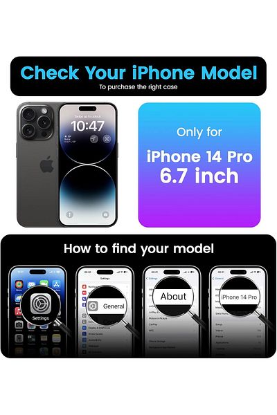 Generic غطاء سيليكون متوافق مع iPhone 14 Pro 6.1 بوصة، ملائم للغاية مع حماية كاملة للجسم