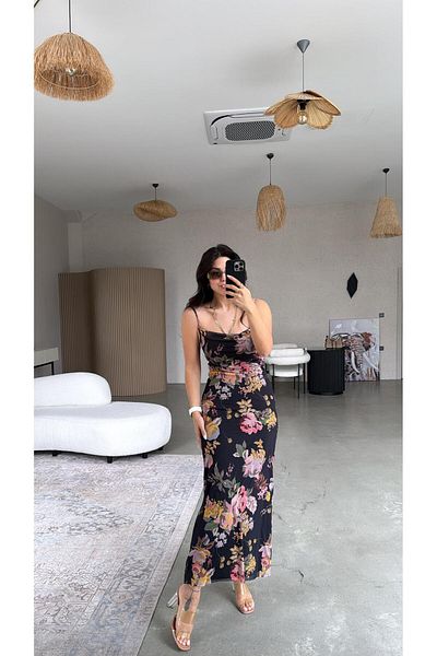 Buket Teke Rochie Degaje cu modele florale